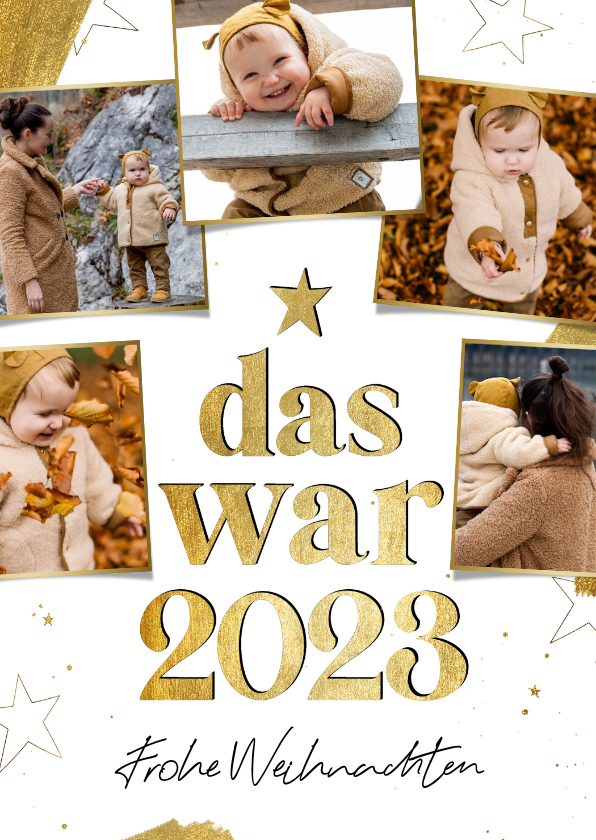 Weihnachtskarte Jahresrückblick Das war 2023 Send a Smile