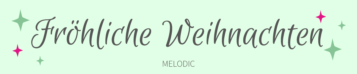 Schriftart melodic