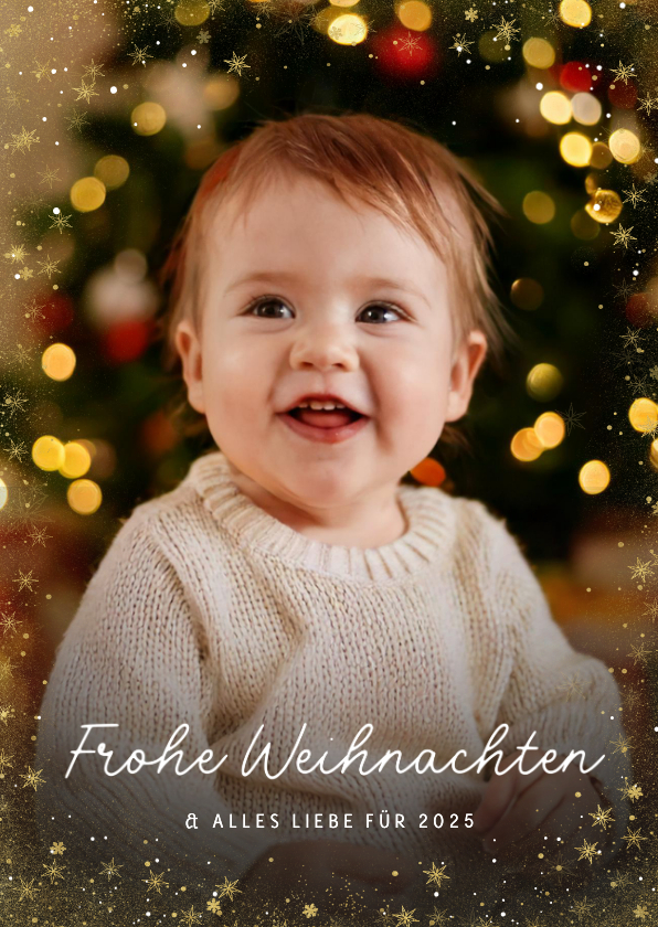 Fotokarten - Foto-Weihnachtsgruß Sternerahmen