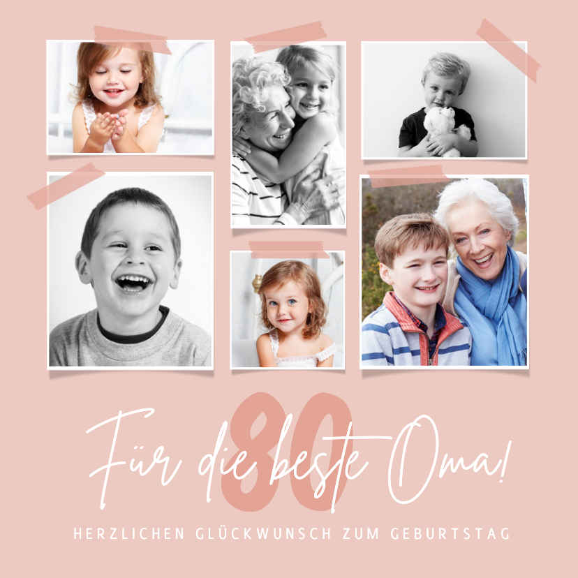 Fotokarten - Fotokarte Glückwunsch zum Geburtstag Oma