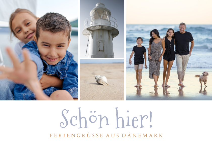 Fotokarten - Fotokarte Urlaub Dänemark Leuchtturm