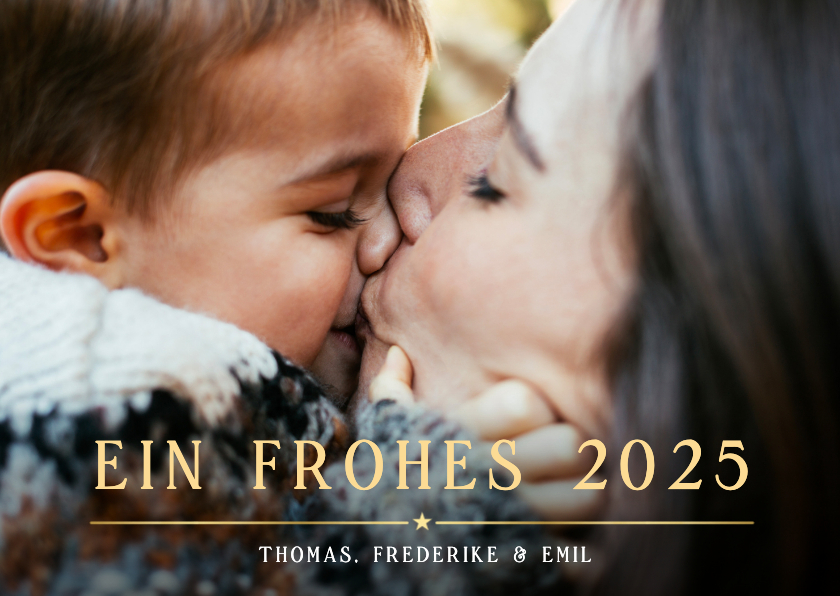 Fotokarten - Neujahr-Fotokarte 'Eine frohes 2026'