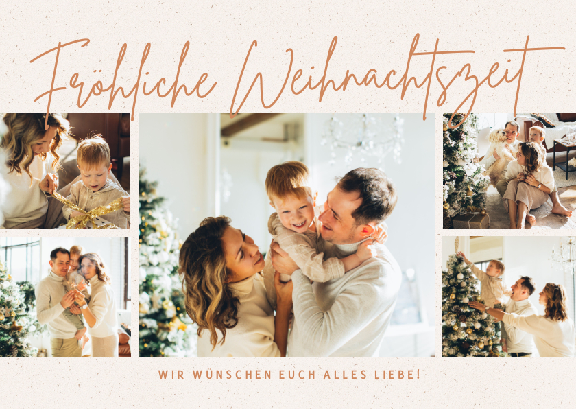 Fotokarten - Weihnachtsgrüße Fotocollage