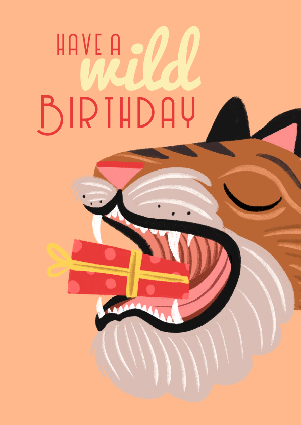 Geburtstagskarten - Geburtstagskarte 'Have a Wild Birthday'