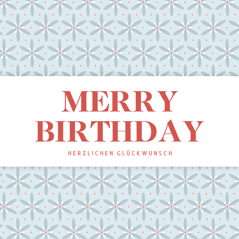Geburtstagskarten - Geburtstagskarte Weihnachtsmotiv 'Merry Birthday'