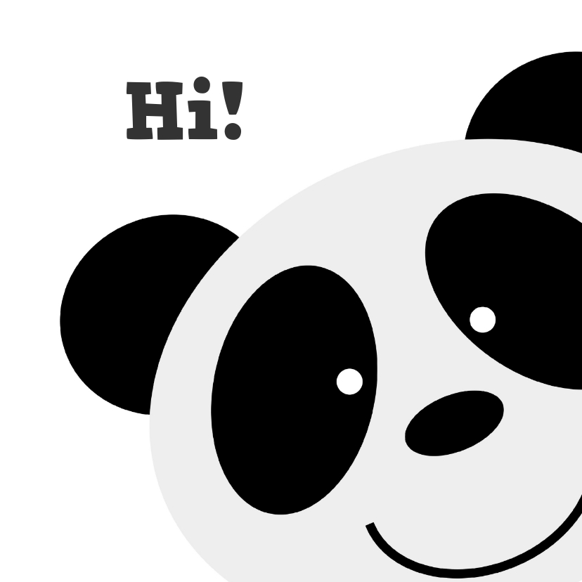 Grußkarten - Freundschaftkarte Pandabär