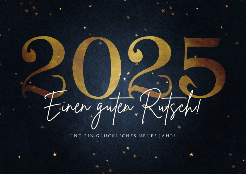 Neujahrskarten - Neujahrskarte 'Einen guten Rutsch'