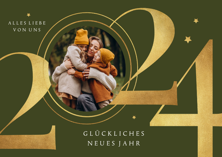 Neujahrskarten - Neujahrskarte große 2025 & Foto