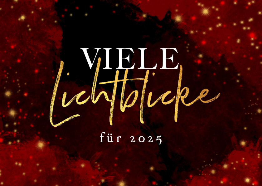 Neujahrskarten - Neujahrskarte 'Lichtblicke für 2025'