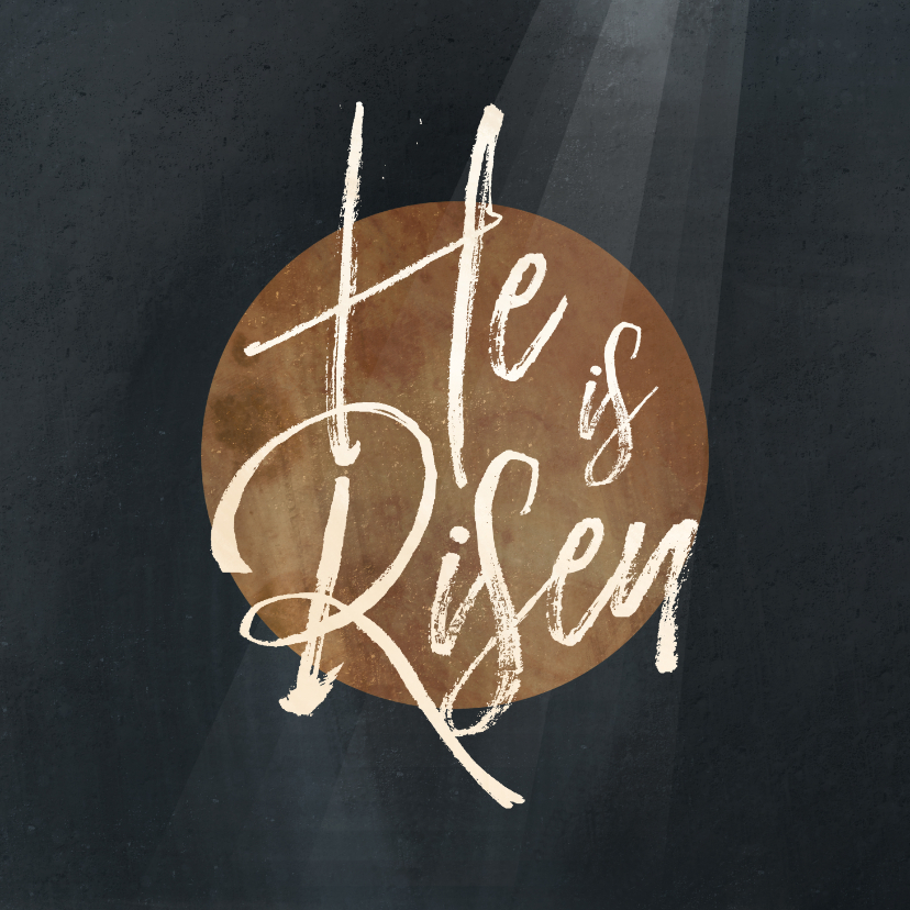 Osterkarten - Christliche Osterkarte 'He is risen'