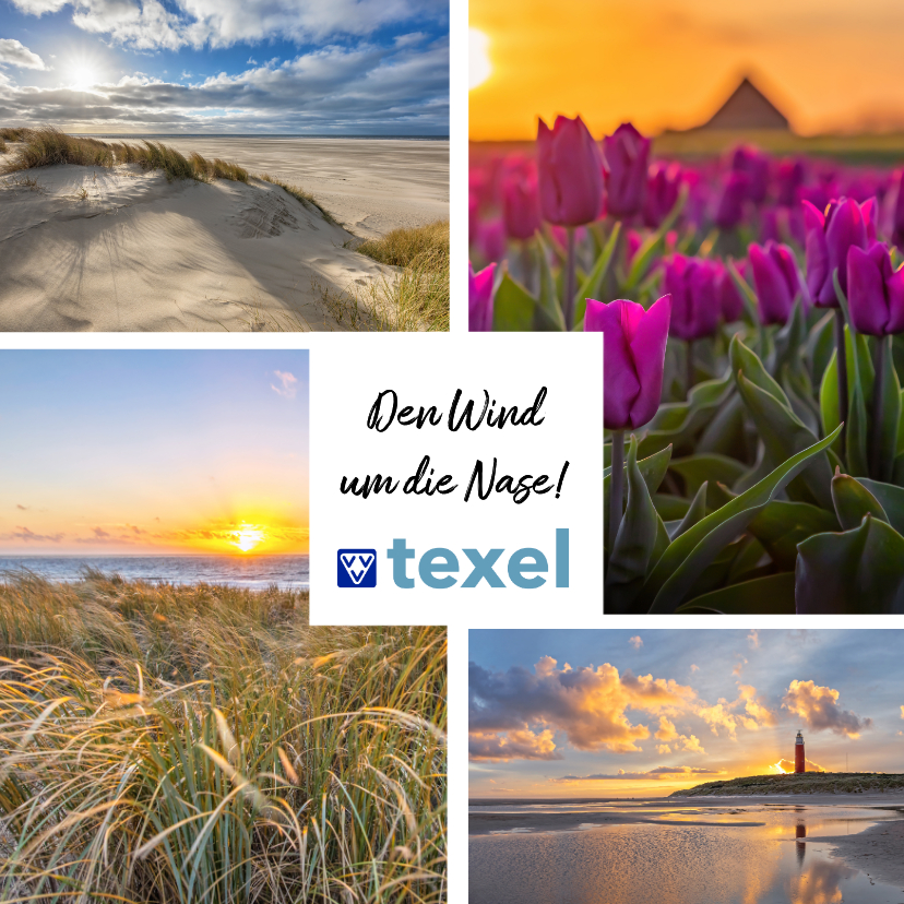 Urlaubskarten - Grußkarte Urlaub auf Texel 