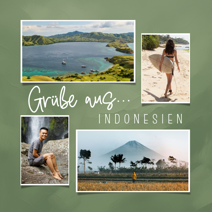 Urlaubskarten - Grußkarte Urlaub in Indonesien Fotoserie