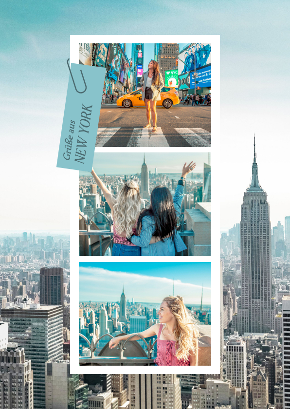 Urlaubskarten - Postkarte 'Grüße aus New York' eigene Fotos