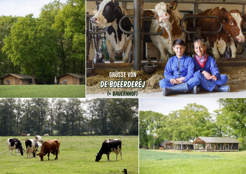 Urlaubskarten - Postkartengrüße vom Bauernhof in Twente