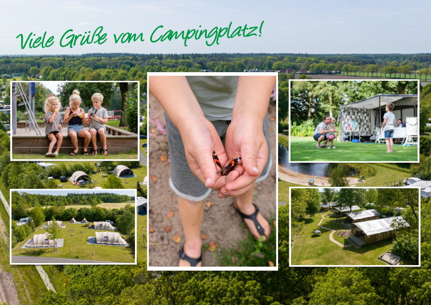 Urlaubskarten - Urlaubs-Grußkarte vom Campingplatz am Klimberg