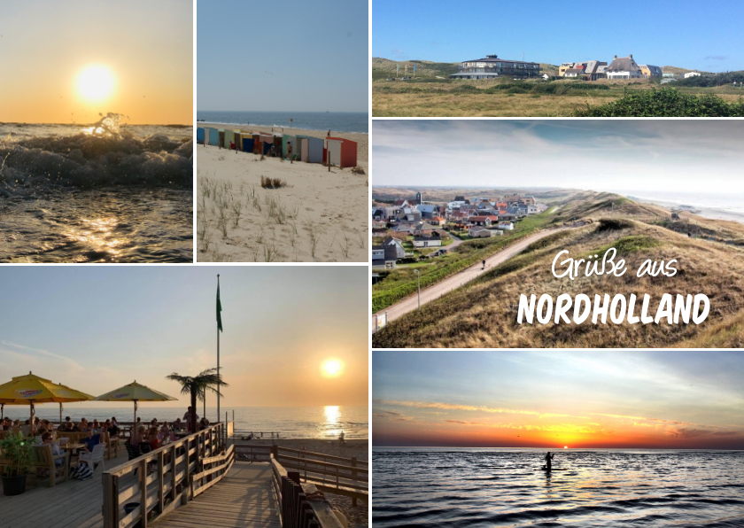 Urlaubskarten - Urlaubskarte aus Nordholland eigene Fotos