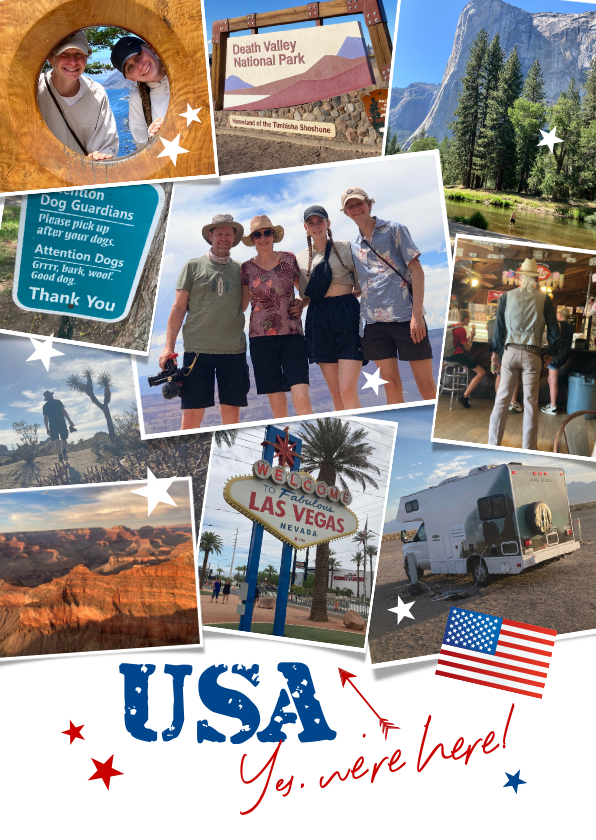 Urlaubskarten - Urlaubskarte USA Fotocollage