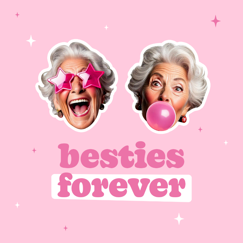 Valentinskarten - Valentinskarte 'Besties Forever' beste Freundin 