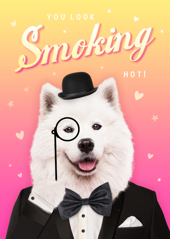 Valentinskarten - Valentinskarte 'You look smoking hot'