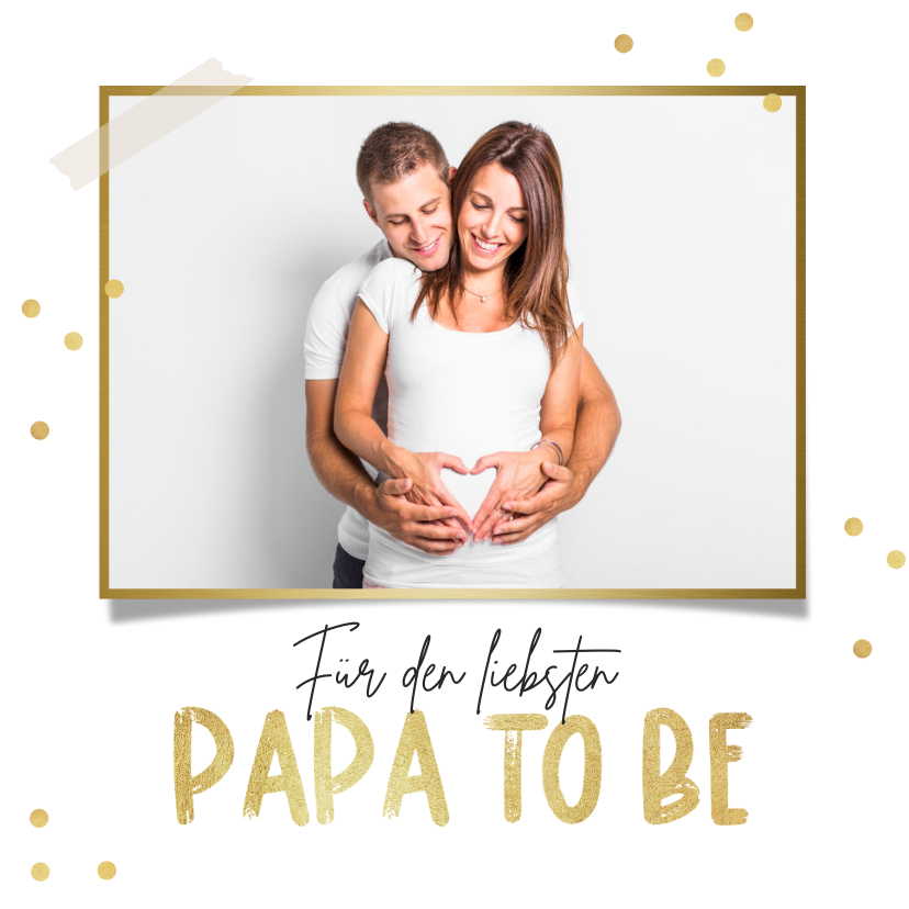 Vatertagskarten - Foto-Vatertagskarte für werdenden Papa