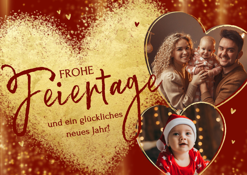 Weihnachtskarten - Foto-Karte SOS Kinderdörfer großes Herz