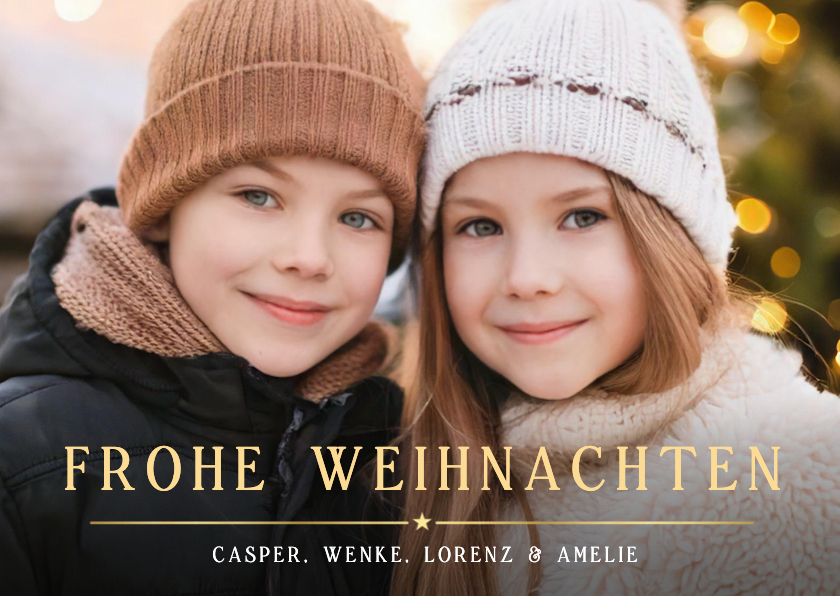 Weihnachtskarten - Fotokarte Weihnachtsgruß