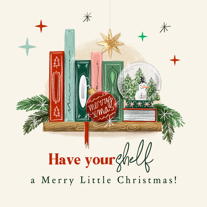 Weihnachtskarten - Weihnachtskarte 'Have yourshelf a Merry Little Christmas'