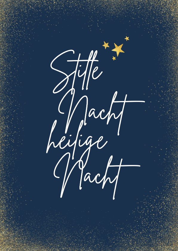 Weihnachtskarten - Weihnachtskarte Stille Nacht, heilige Nacht